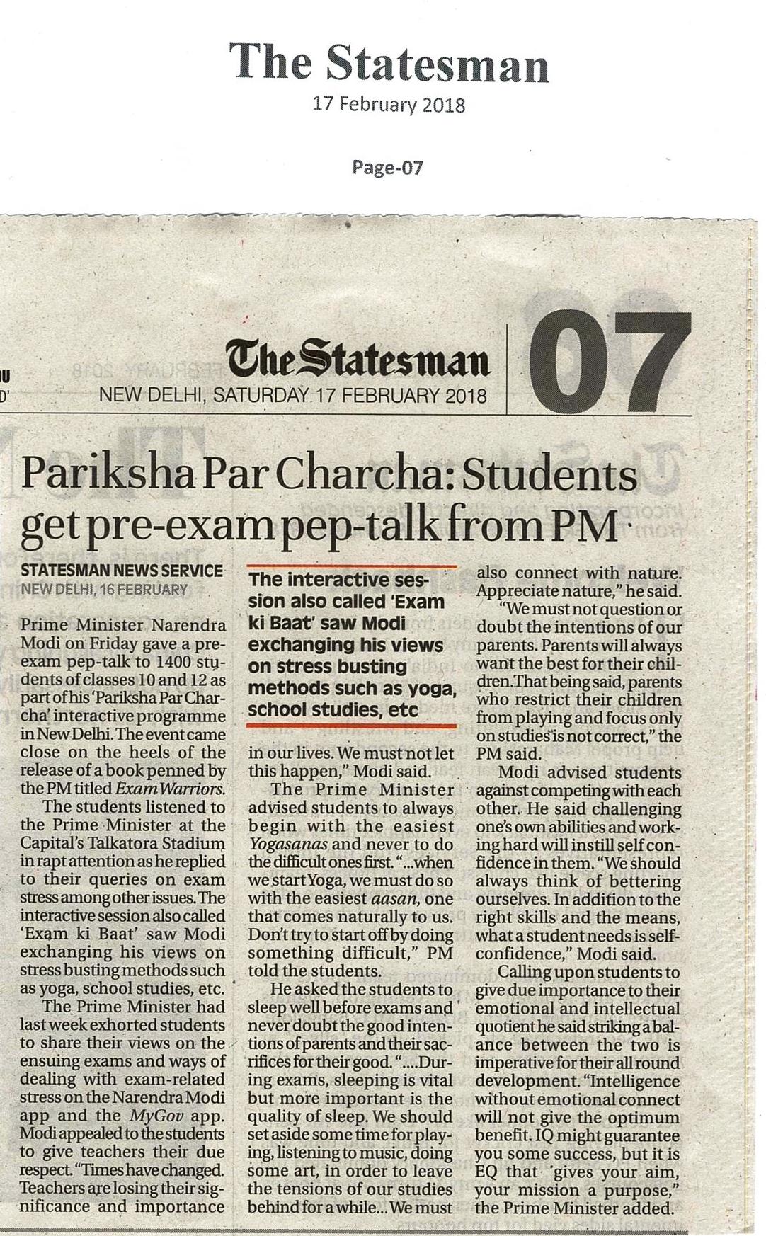 Pariksha Par Charcha: Students get Pre-Exam Prep Talk from PM