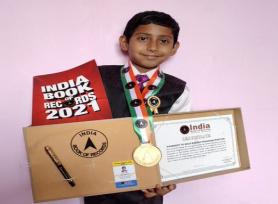 Pragyat Prasun of class IV A KV ONGC Agartala has brought laurels to vidyalaya as well as tripura state by getting his name in to India book of records for Yoga Asan. 