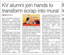 KV alumni join hands to transform scrap into mural