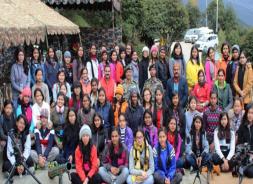 22.10.2018, Itanagar: Kendriya Vidyalaya girls group visit border areas of Arunachal Pradesh